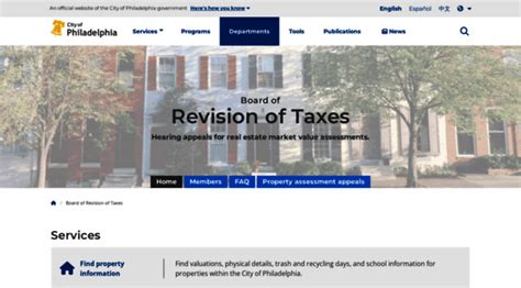 board of revision of taxes philadelphia.